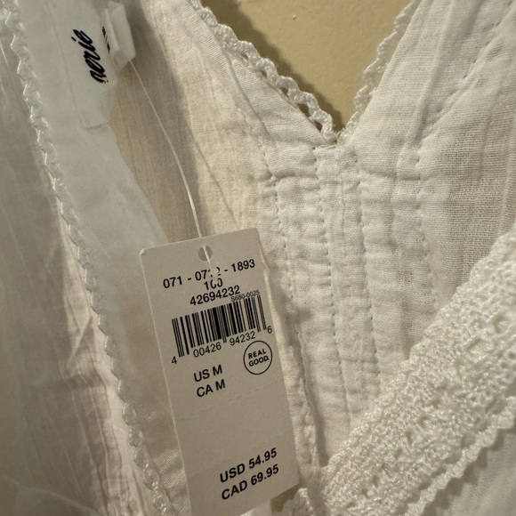 White Sleeveless summer dress - Picture 5 of 5